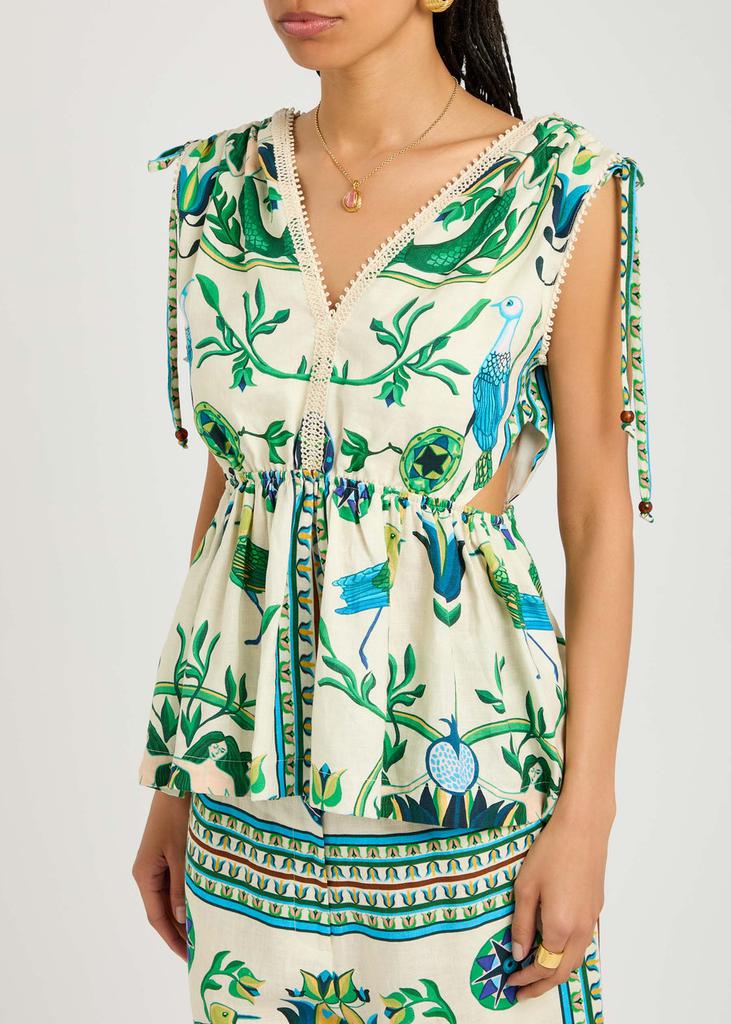 LUG VON SIGA Victoria printed linen blouse