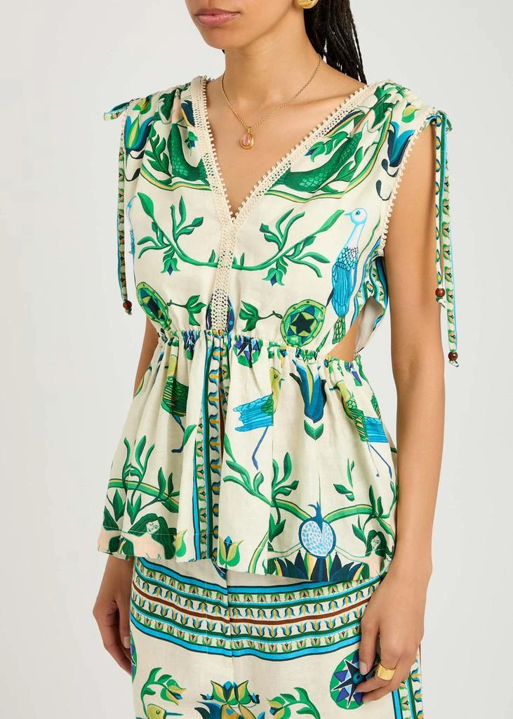 LUG VON SIGA Victoria printed linen blouse 2