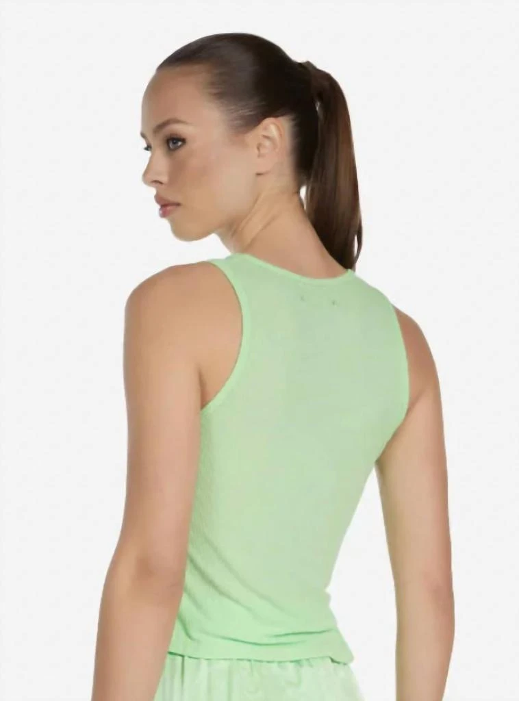 Michael Lauren Huntington Tank Top w/ Side Slit Light Green 3