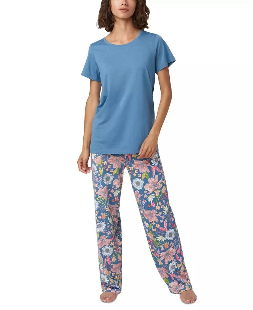 Hue Women's Solid Short-Sleeve Scoop-Neck Pajama T-Shirt 3