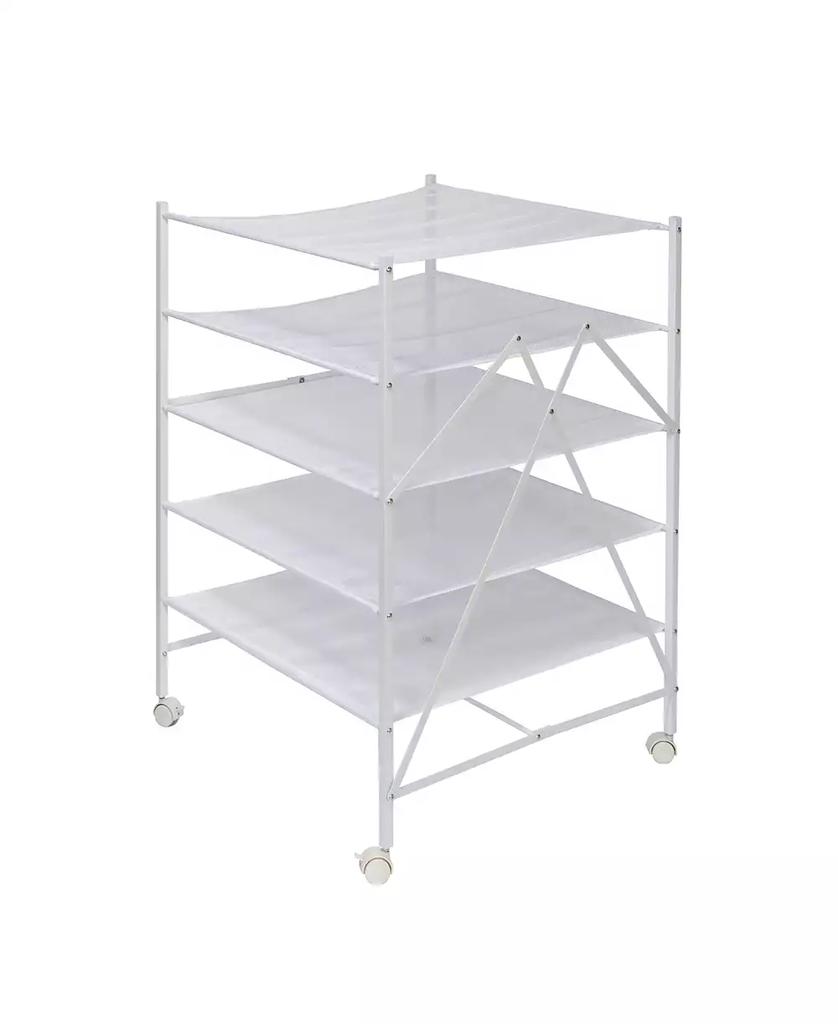 Honey Can Do 5-Tier Collapsible Rolling Clothes Drying Rack