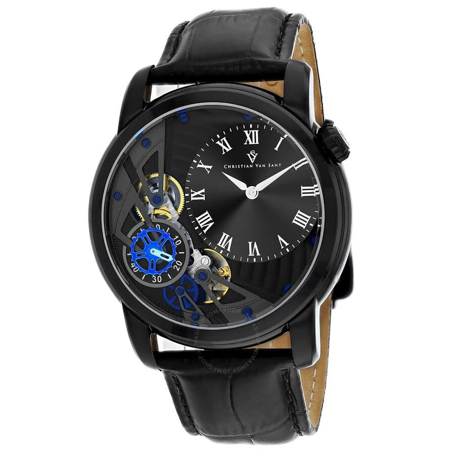 Christian Van Sant Sprocket Auto-Quartz Black Dial Men's Watch CV1550 1