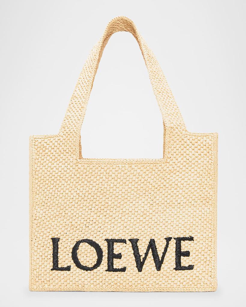 Loewe Natural Raffia Large Font Tote Bag - Tote Bags - Save