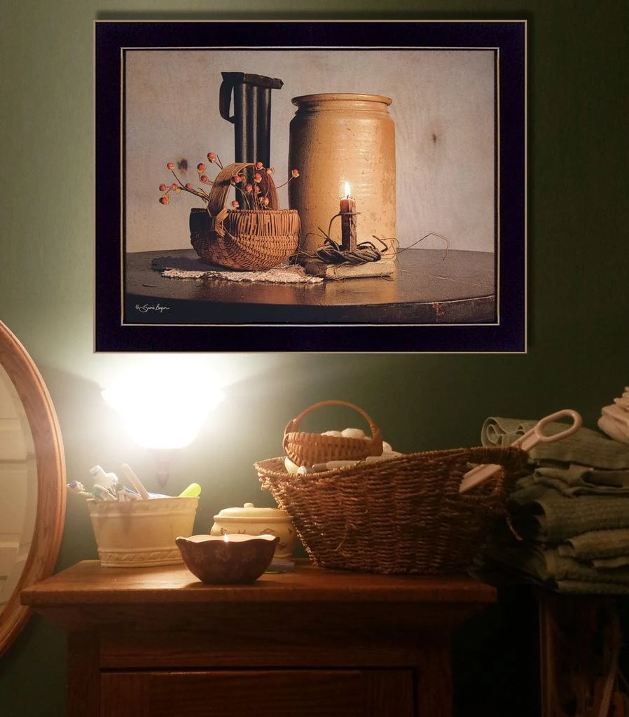 Hivvago Bittersweet Basket 3 Black Framed Print Wall Art 4