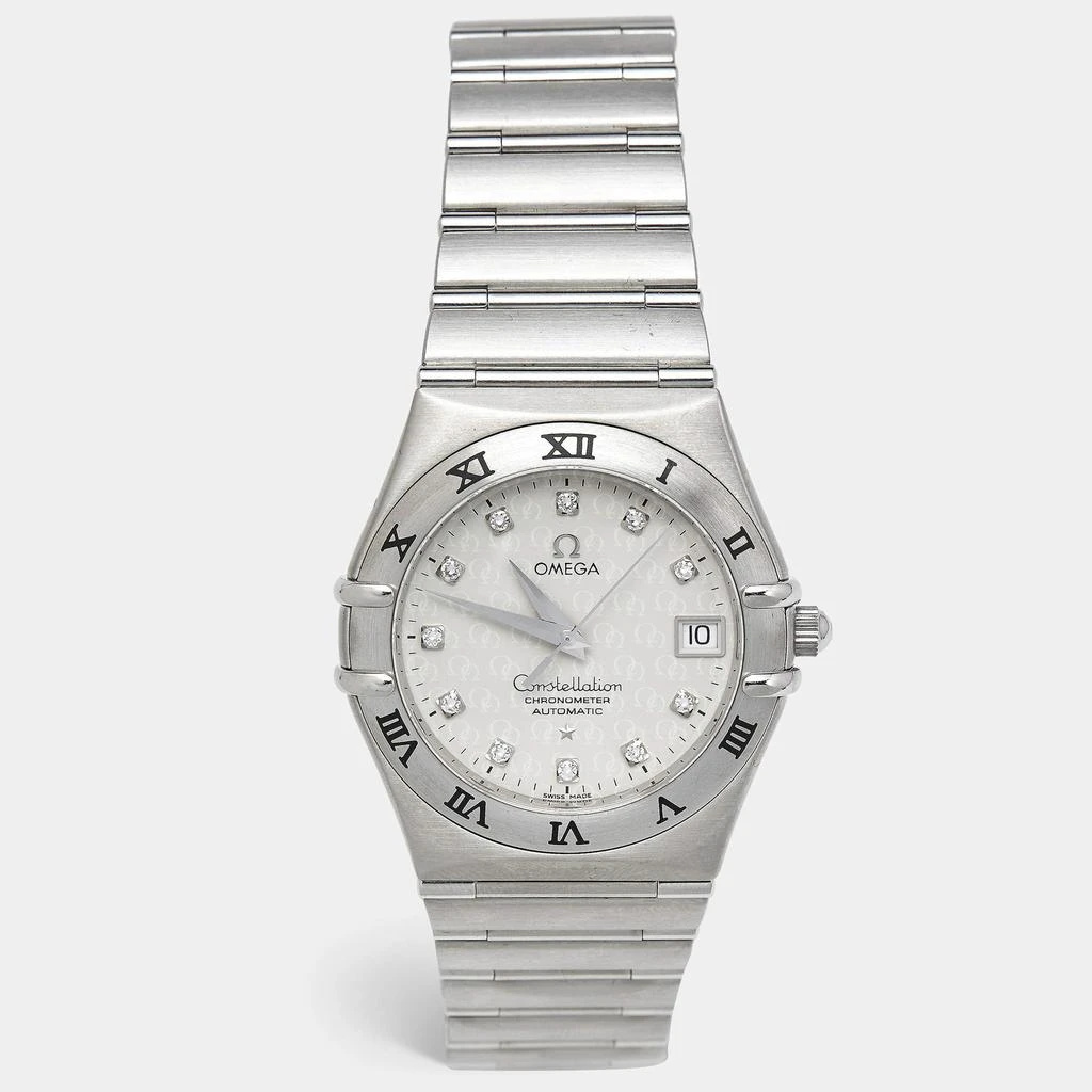 Omega Omega Silver Diamonds Stainless Steel Constellation 15043500 Men's Wristwatch 35.5 mm 1