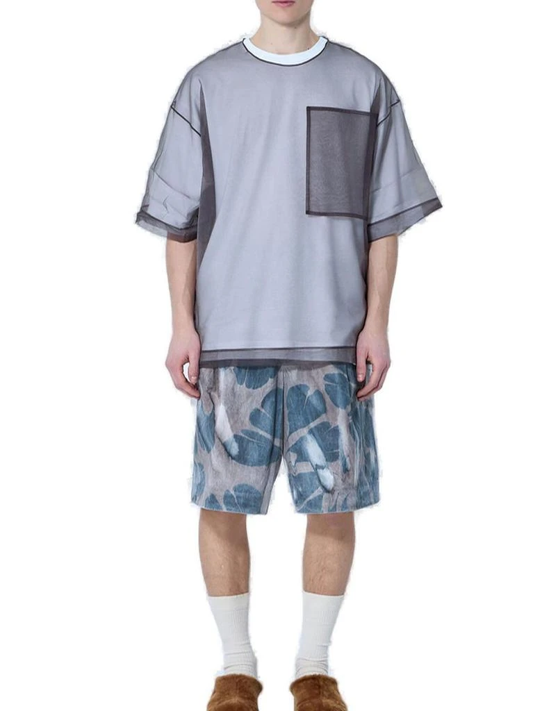 Dries Van Noten Dries Van Noten Graphic Printed Poplin Shorts 3