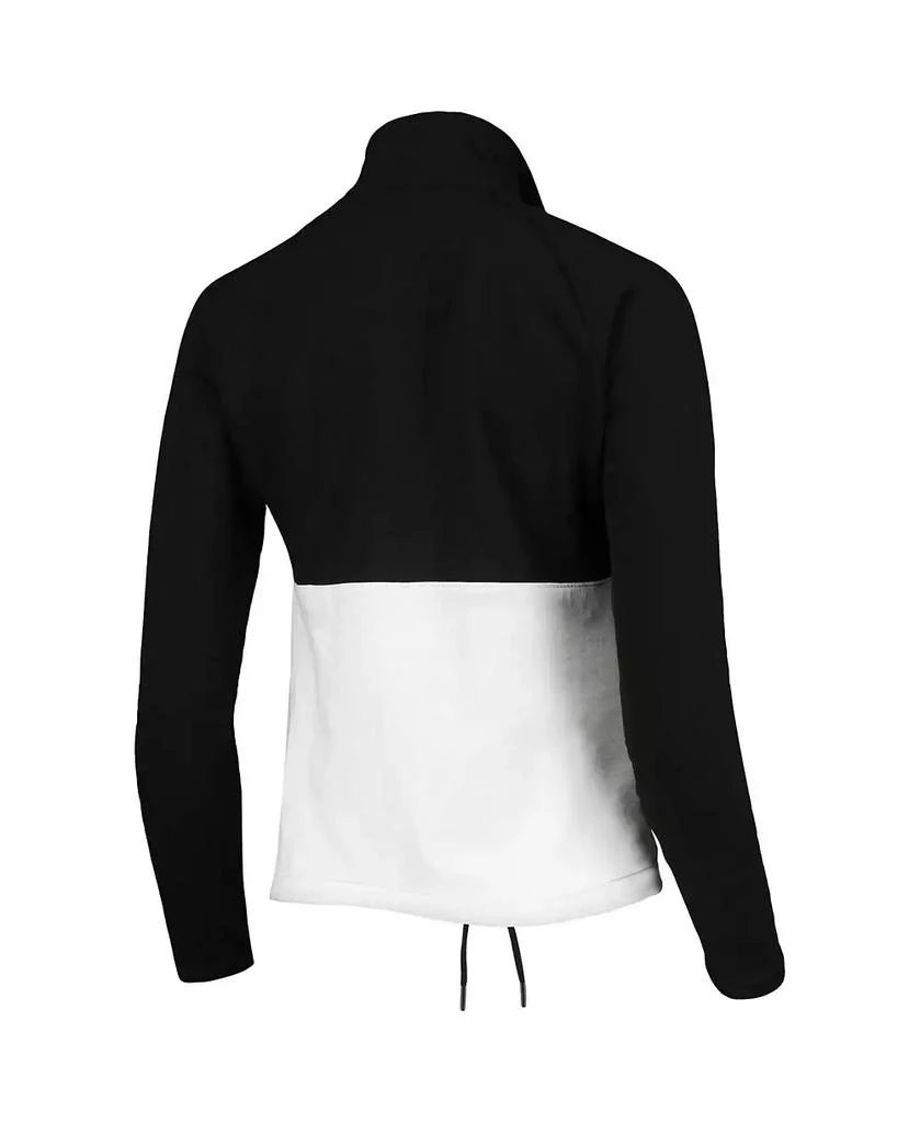 Antigua Women's Black, White Portland Timbers Harbor Raglan Half-Zip Jacket 3