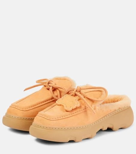 Burberry Stony suede mules 5