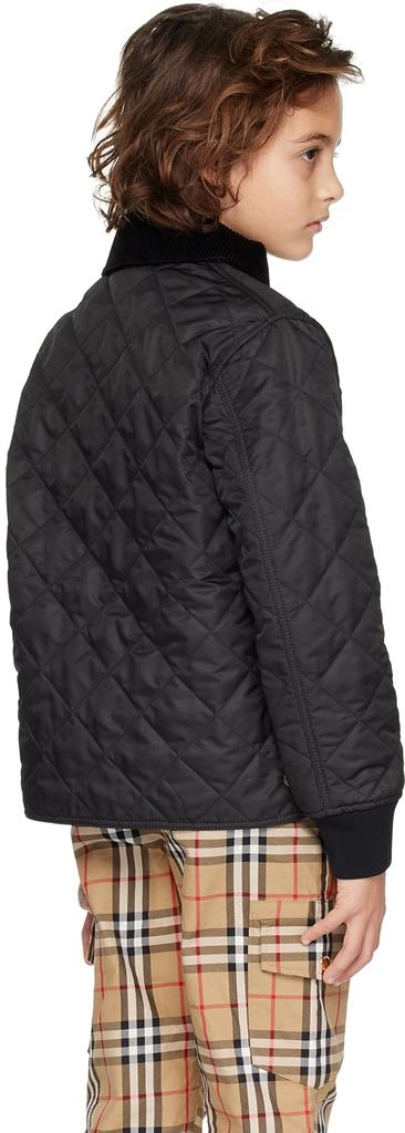 Burberry Kids Black Quilted Jacket 3