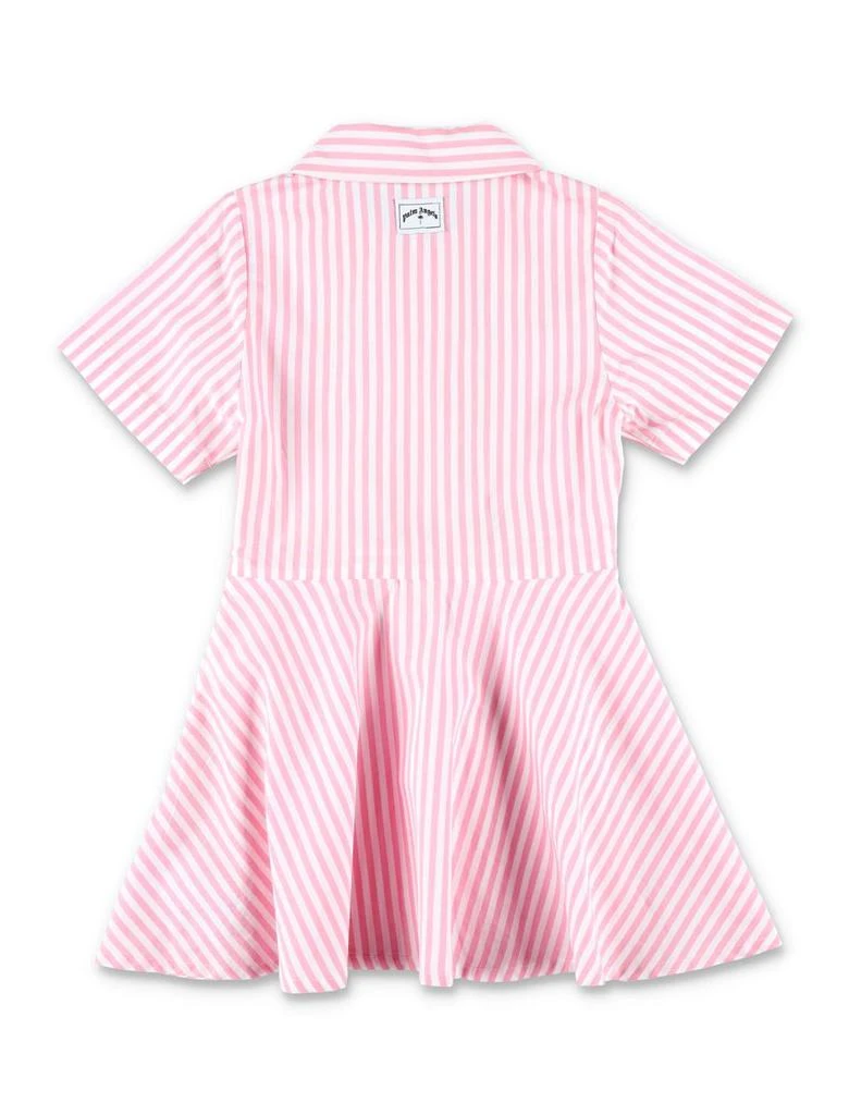 Palm Angels Palm Angels Kids 3 Palms Striped Shirt Dress 2
