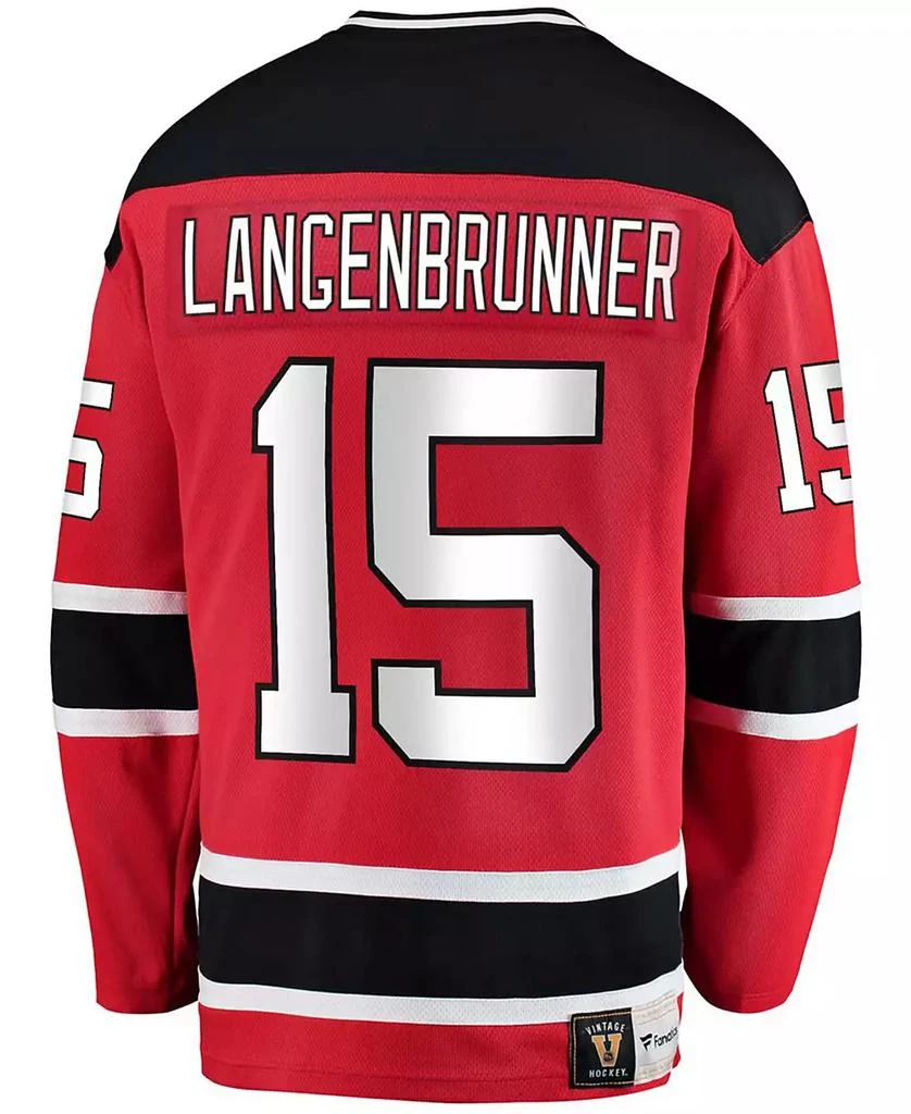 Fanatics Men's Jamie Langenbrunner Red New Jersey Devils Premier Breakaway Retired Player Jersey 2
