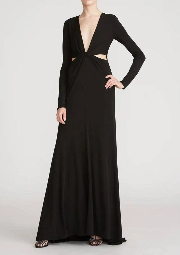 Halston Heritage ANDIE MATTE JERSEY TWIST GOWN 1
