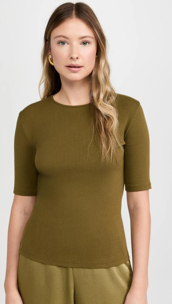 Vince Rib Elbow Sleeve Crew Tee 6