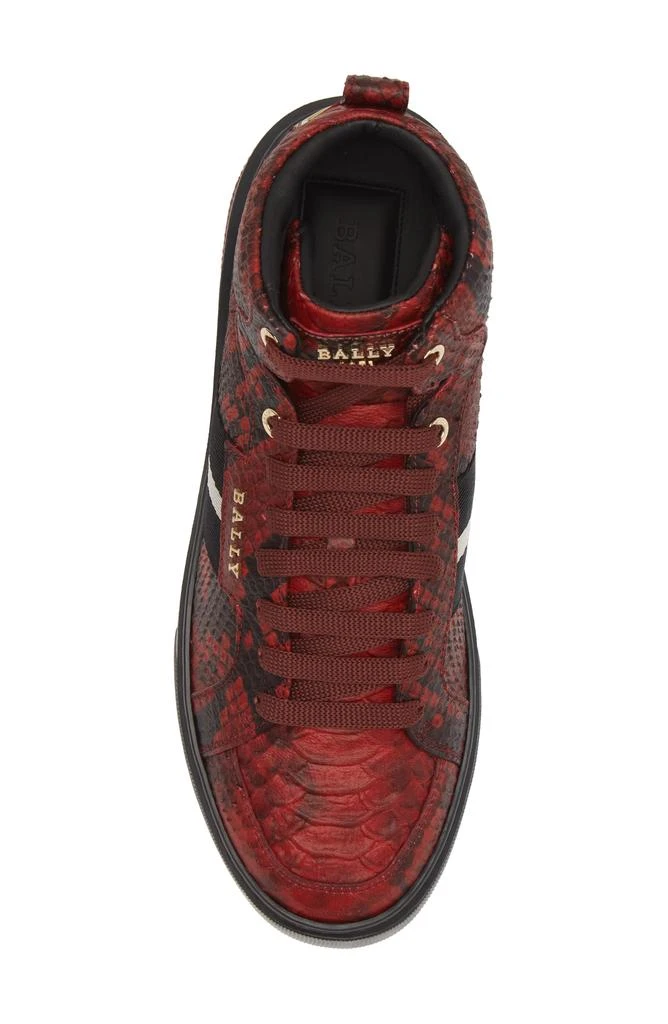 Bally Meson Snakeskin Embossed High Top Sneaker 5