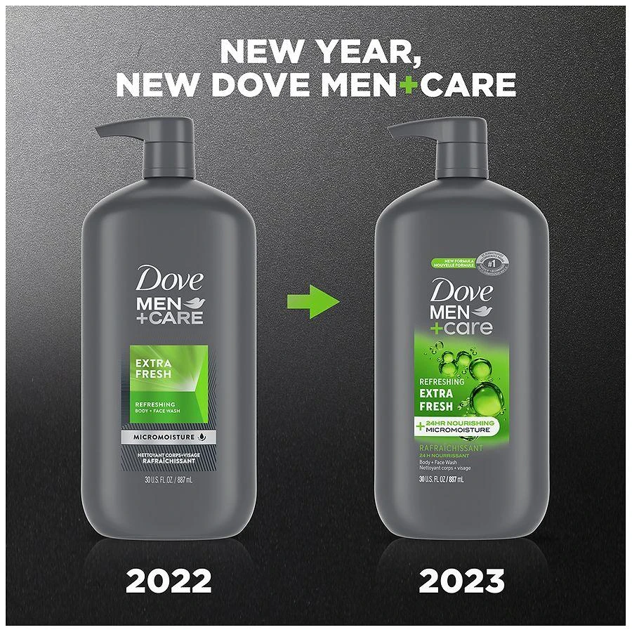 Dove Men+Care Body and Face Wash Refreshing Extra Fresh 6