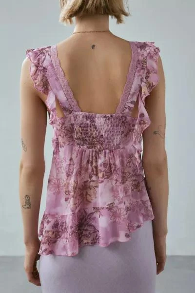 Kimchi Blue Kimchi Blue Eleanor Flyaway Hanky Hem Blouse 3