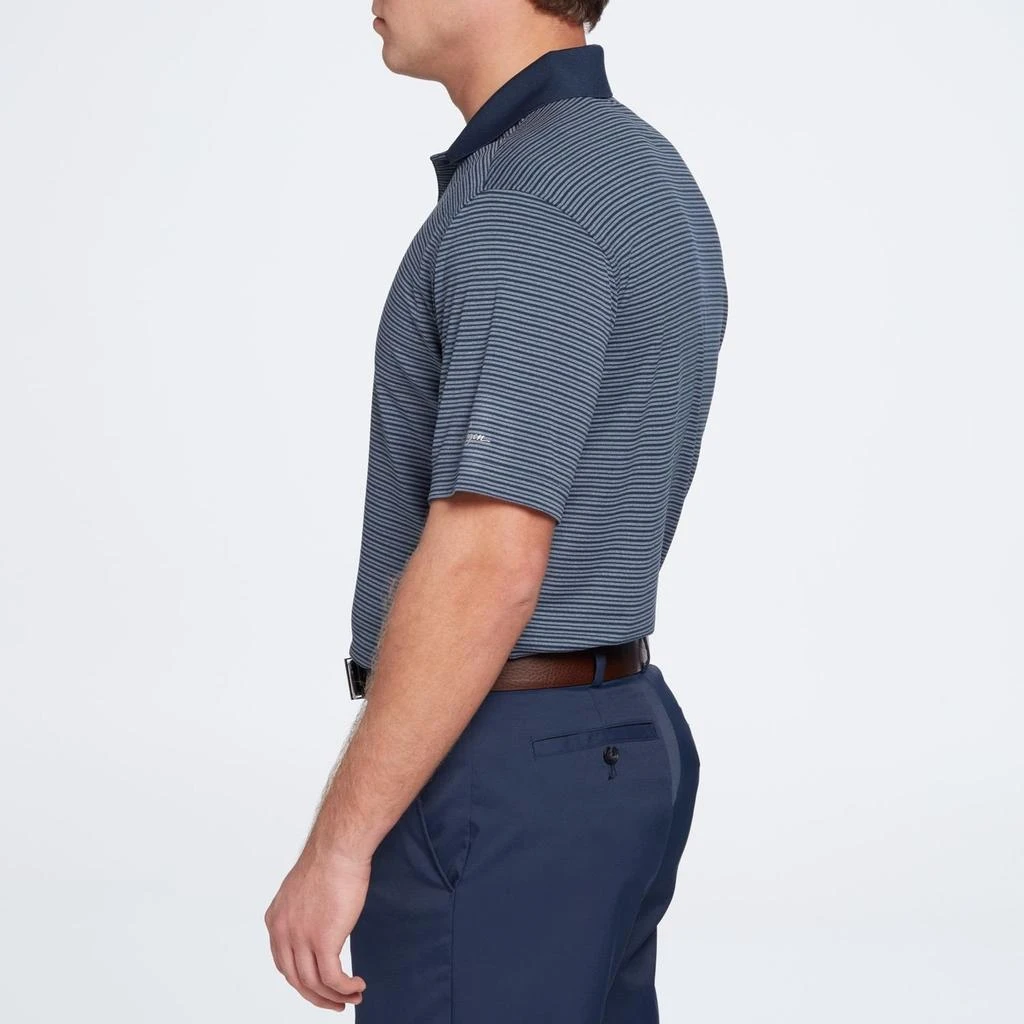 Walter Hagen Essentials Polo Shirt Mens Blue Striped Golf Performance SRT646 5