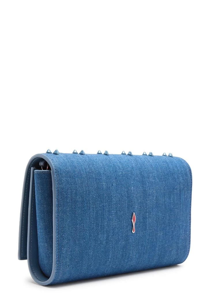 Christian Louboutin Paloma embellished denim clutch 2