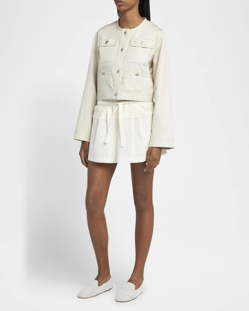 Moncler Chatel Button-Sleeve Jacket 2