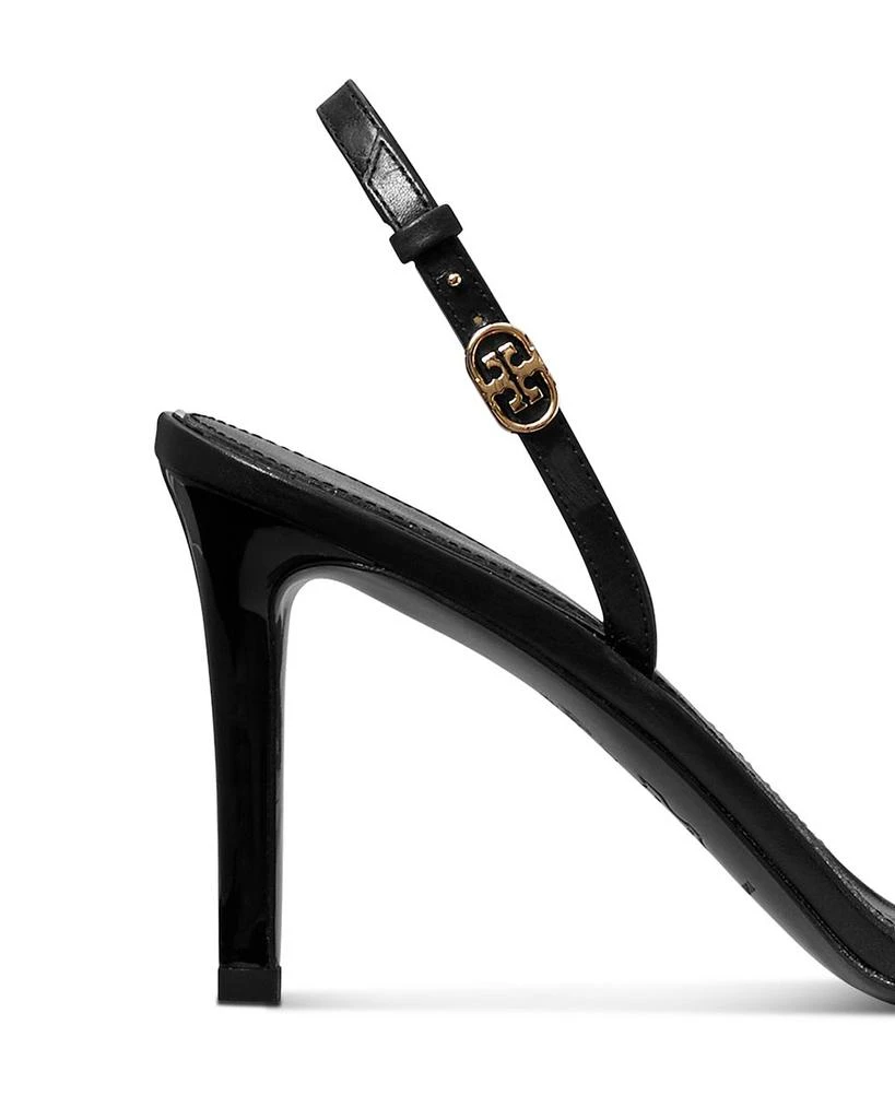 Tory Burch Women's Double T Buckle Heel Sandals 4