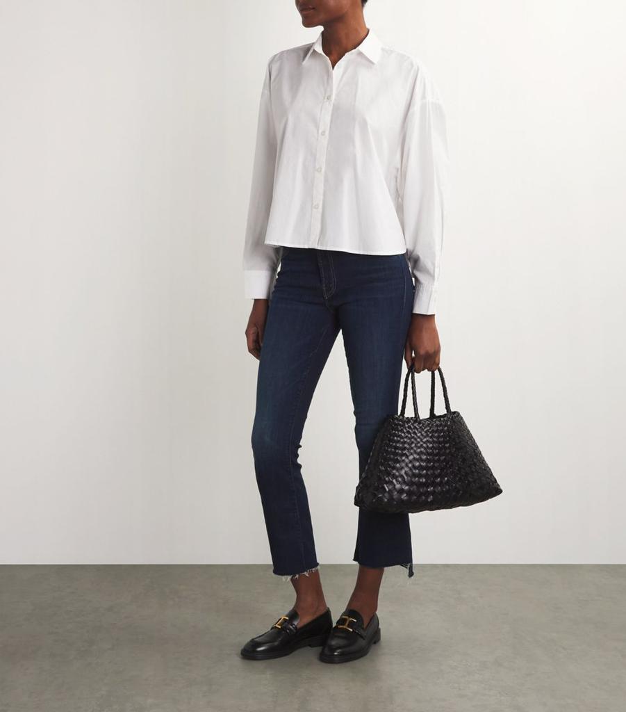 MOTHER The Insider Cropped Step-Hem Jeans