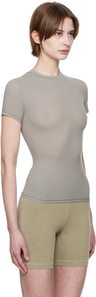 SKIMS Gray Fits Everybody T-shirt