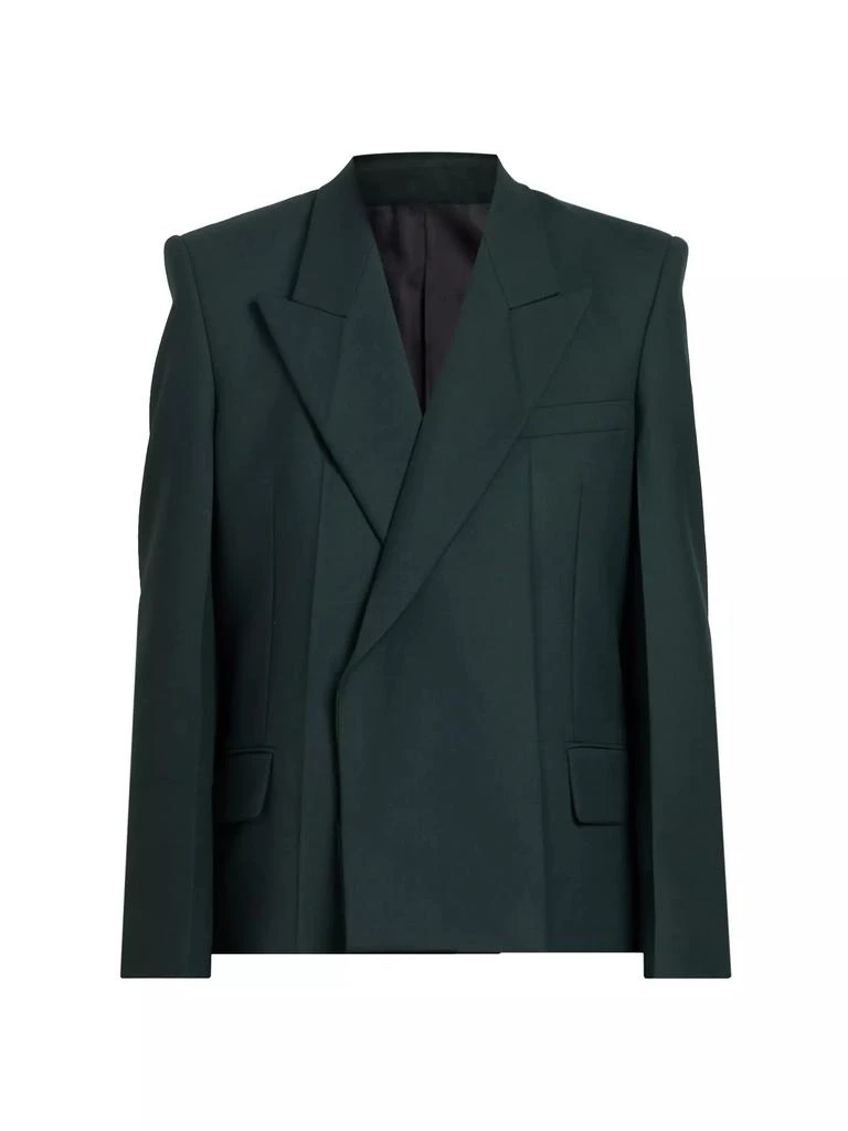 Victoria Beckham Pointed Shoulder Double-Breasted Blazer 1