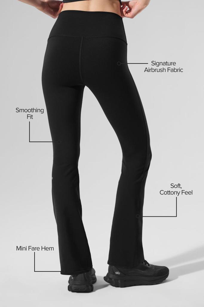 Alo Airbrush High-Waist 7/8 Bootcut Legging - Navy