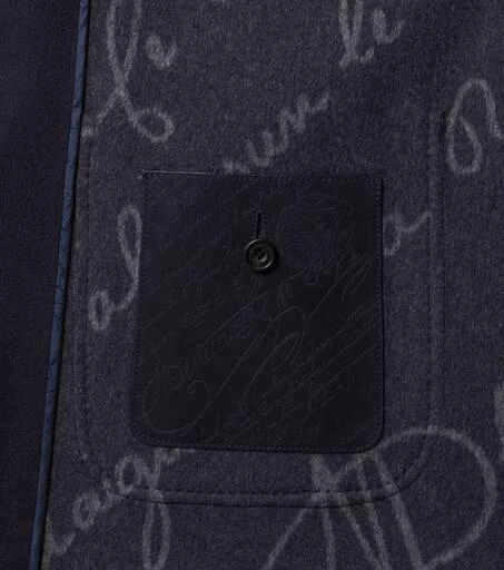 Berluti Scritto reversible wool and cashmere blazer 7
