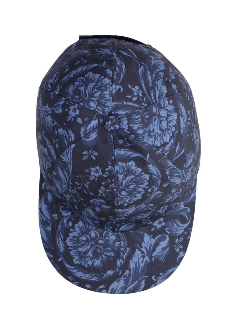 Versace Baroque Print Nylon Baseball Hat 4