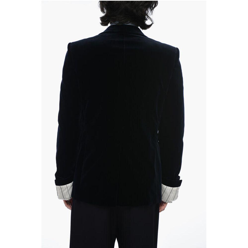 Gucci Velvet Blazer with Contrasting Men's Cuffs