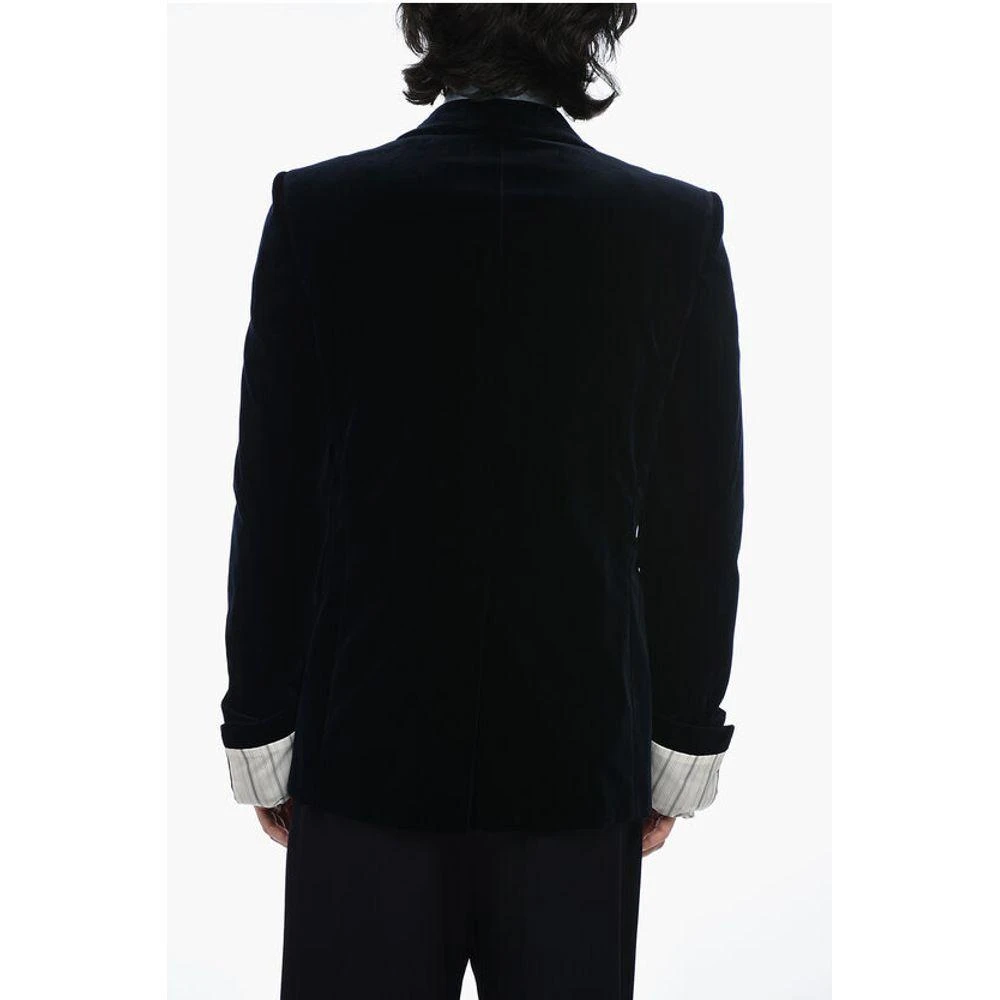 Gucci Velvet Blazer with Contrasting Men's Cuffs 2