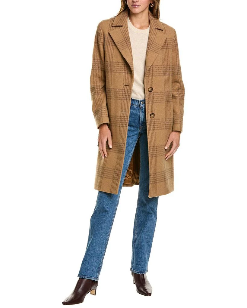 Cinzia Rocca Icons Long Wool-Blend Trench Coat 1