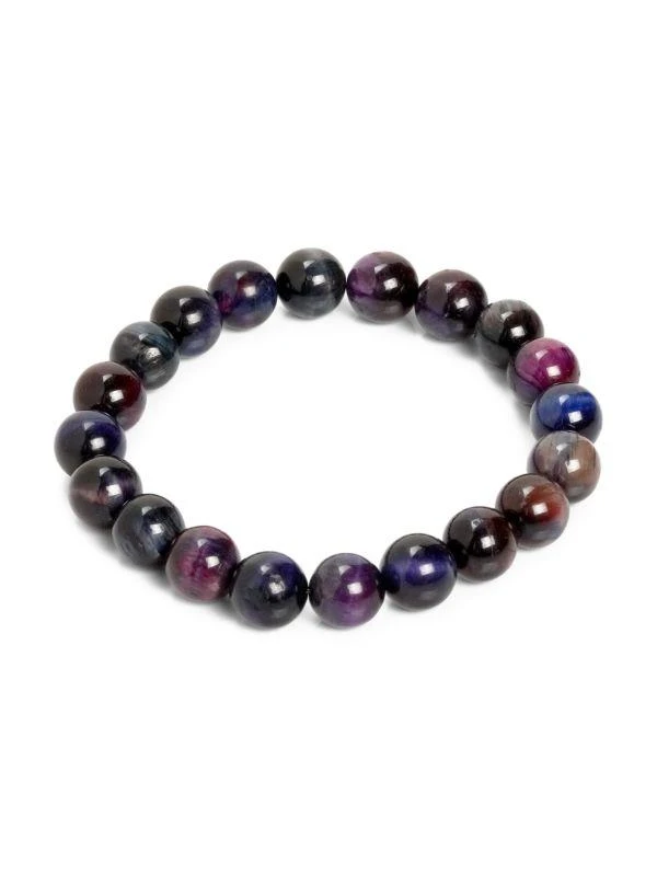 Jean Claude Tiger Eye Beaded Stretchable Bracelet 1