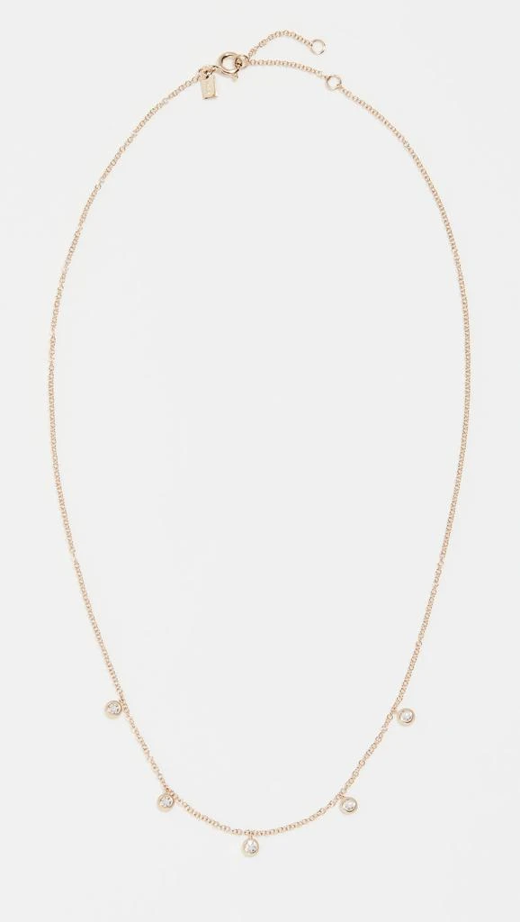 Effy 14k 5 Diamond Bezel Choker Necklace 3