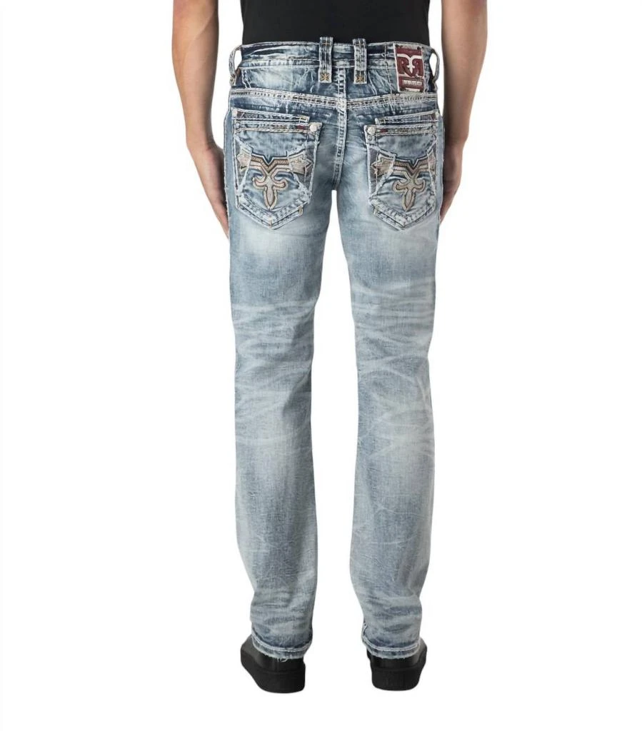 Rock Revival Jerroll Stackable Straight-Leg Jean - 32" Inseam In Distressed Denim 2