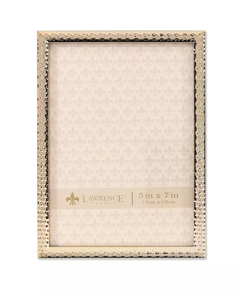 Lawrence Frames Gold Hammered Effect Metal Picture Frame - 4x6 Inches, Glass Front, Wall Or Tabletop Display