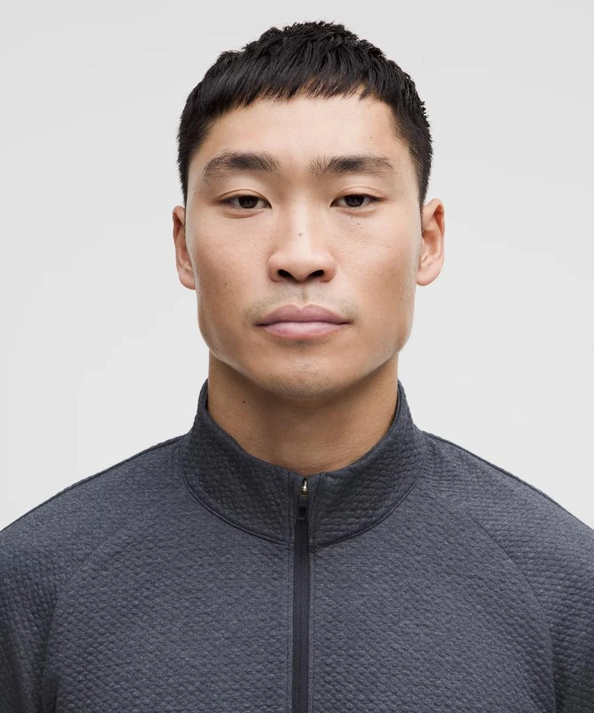 Lululemon Textured Double-Knit Cotton Half Zip 4