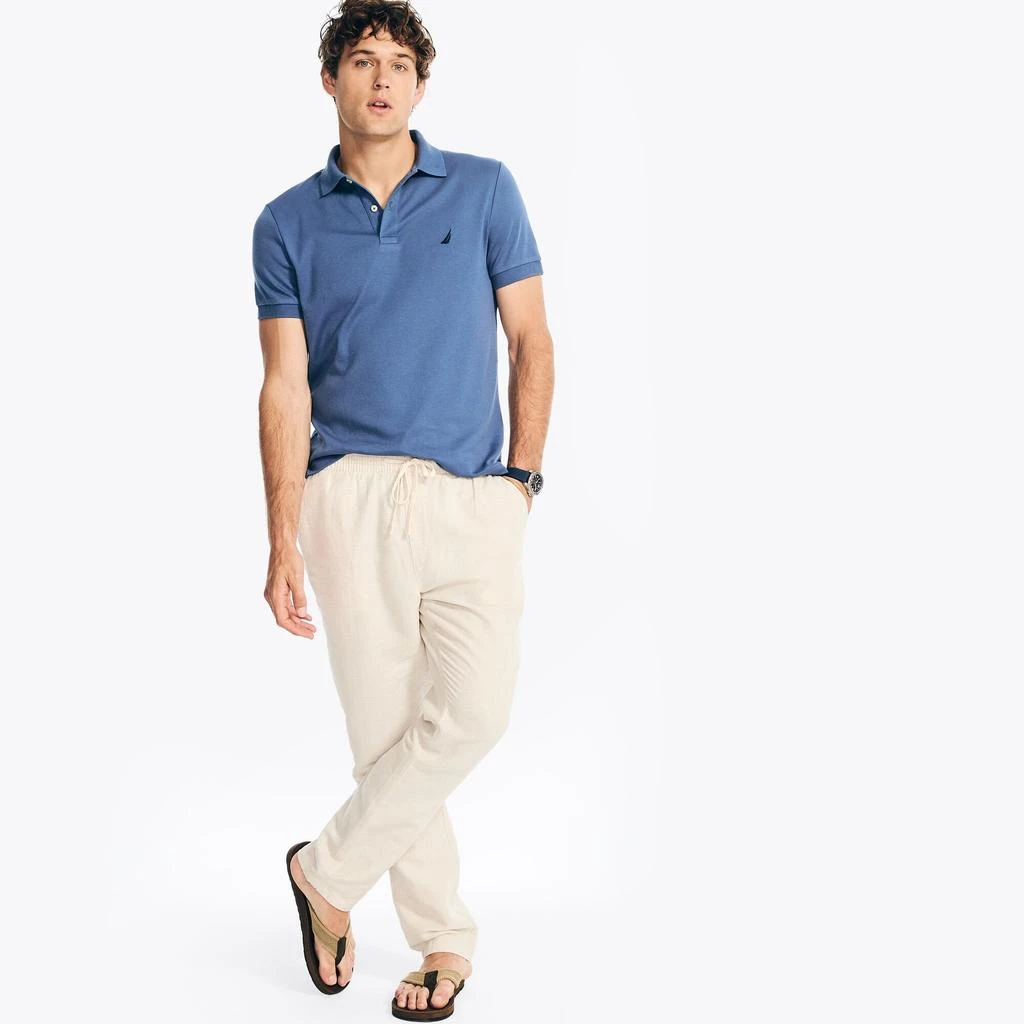 Nautica Mens Slim Fit Interlock Deck Polo 2