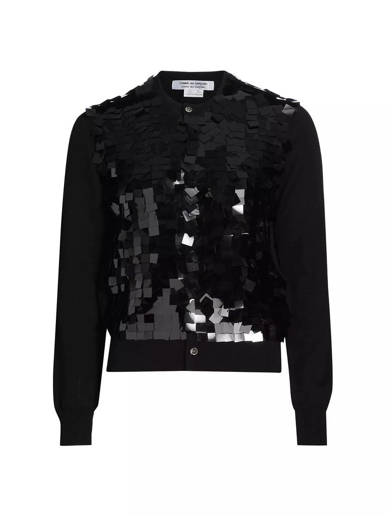 Comme des Garçons Comme des Garçons Sequined Wool Crewneck 
