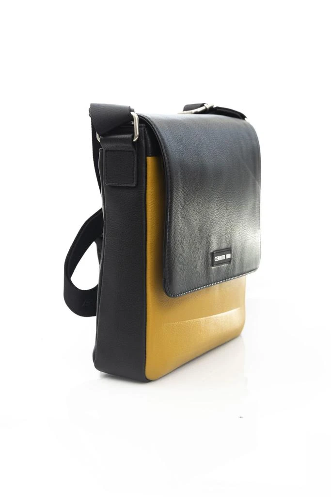 Cerruti Cerruti 1881 Yellow Leather Messenger Bag 2