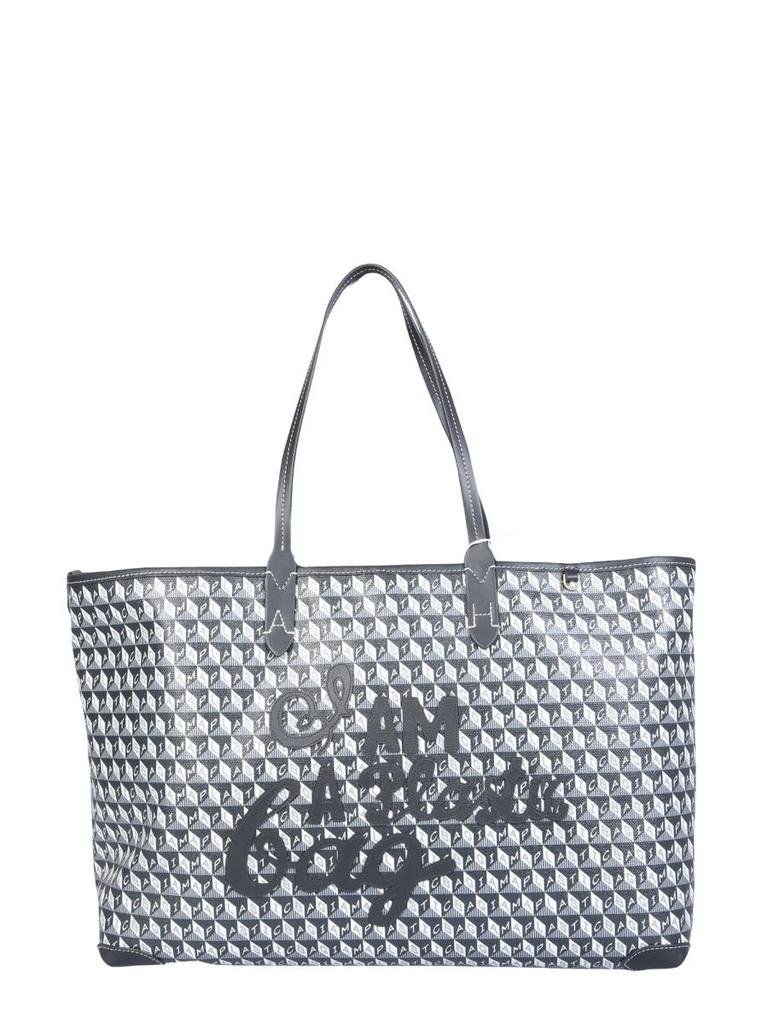 Anya Hindmarch I Am A Plastic Bag Zipped Motif Tote Bag