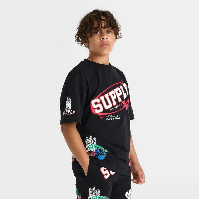 SUPPLY & DEMAND Kids' Supply & Demand Patch Cloud T-Shirt 3