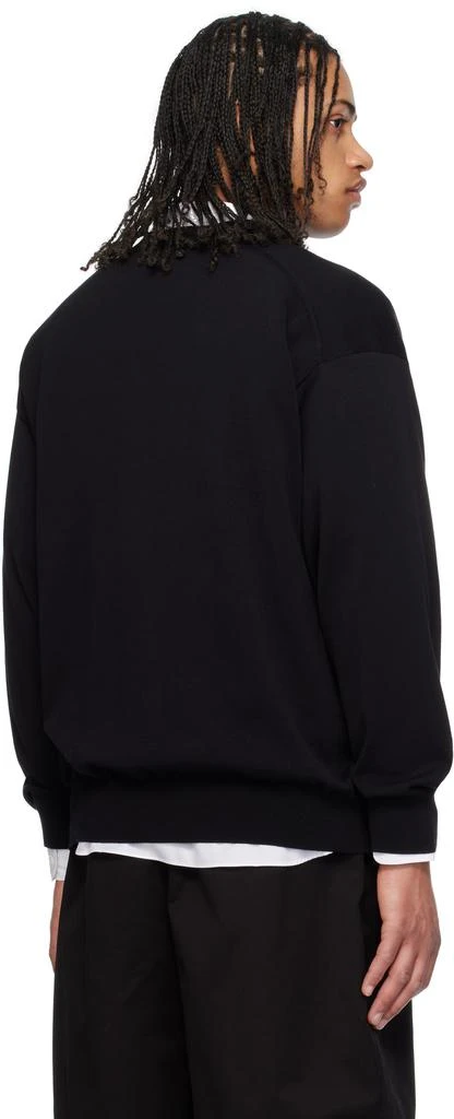 Comme des Garcons Black Cotton V-Neck Cardigan 3