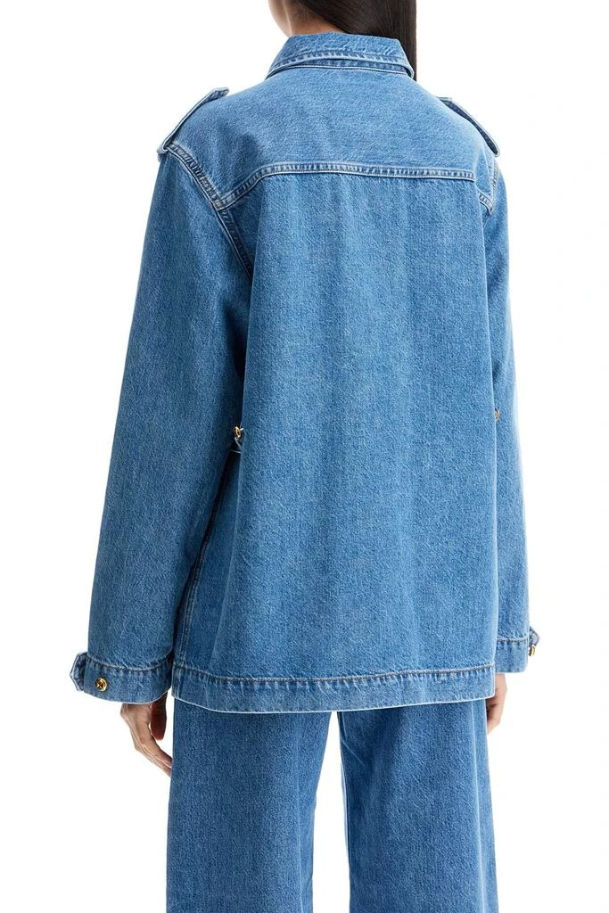 BLAZÉ MILANO LIGHT BLUE DENIM SAHARAN JACKET 3