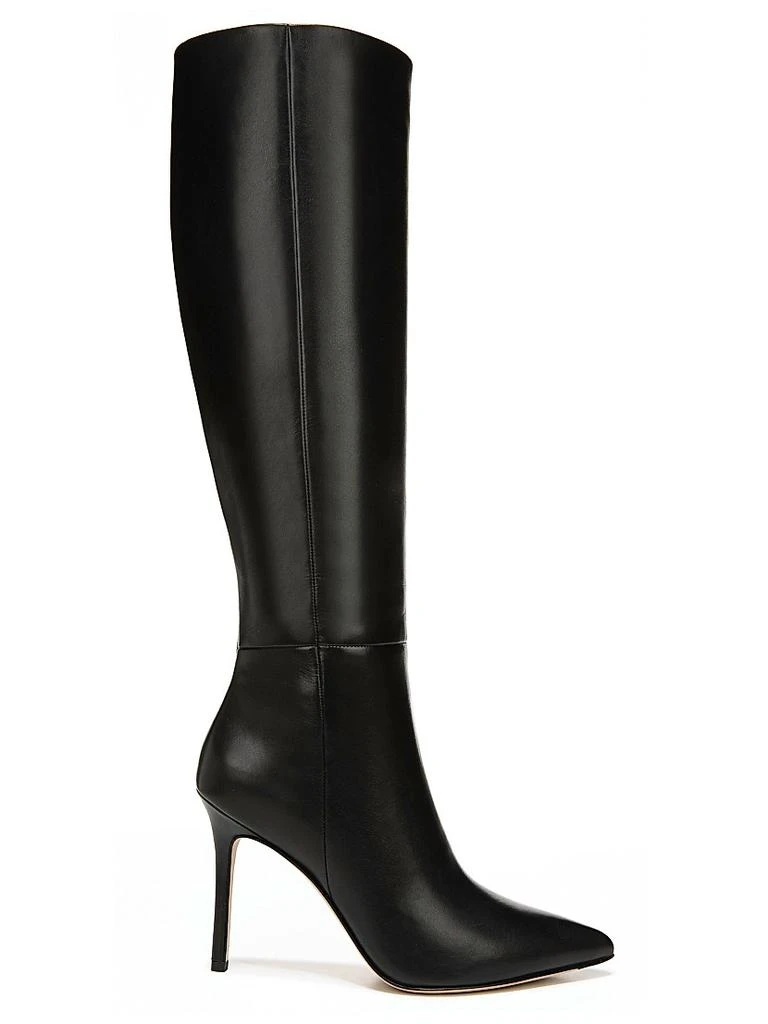 VERONICA BEARD Lisa 95MM Knee-High Wide-Calf Leather Boots 1