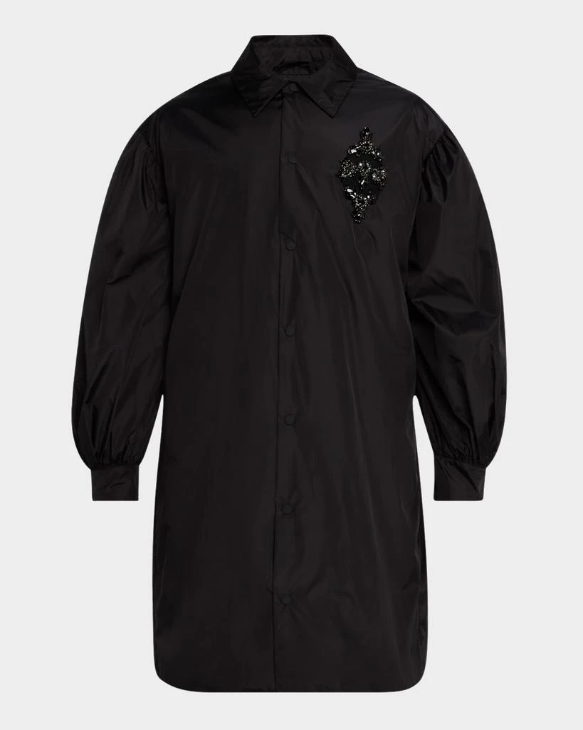 Simone Rocha Men's Puff-Sleeve Embellished Utility Coat 1