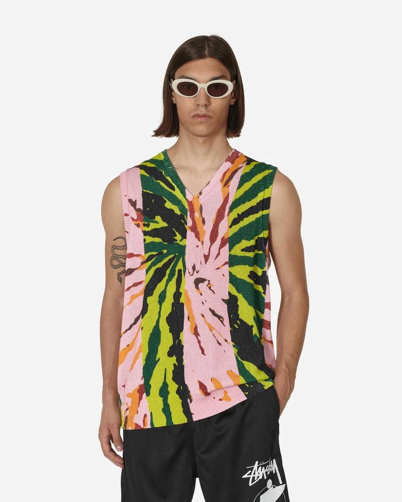 STUSSY Printed Sweater Vest Pink 1