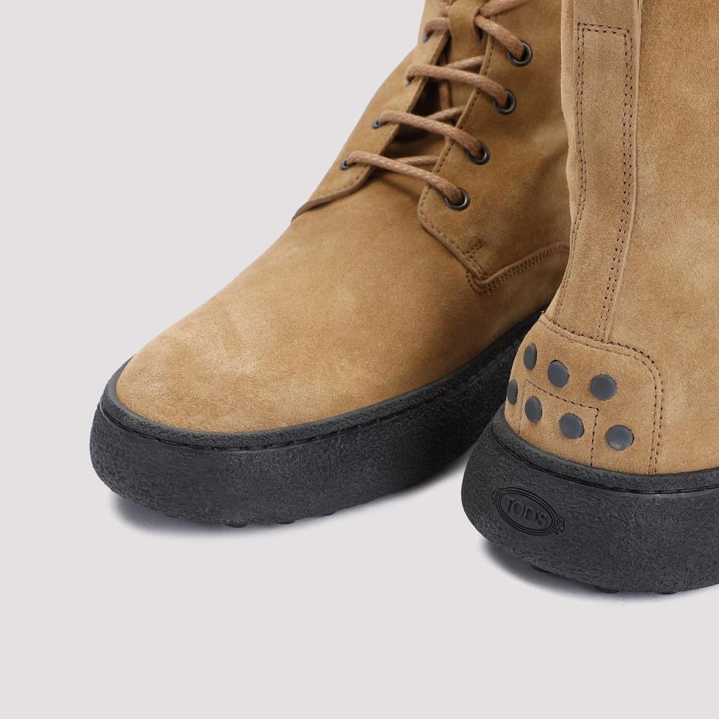 Tod's Brown Winter Gommino Suede Leather Boots 6