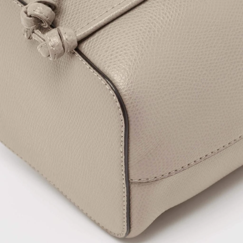 Fendi Fendi Grey Leather Mini Mon Tresor Drawstring Bucket Bag 12